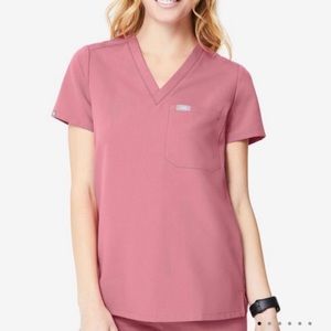FIGS - Catarina One Pocket Scrub Top Mauve small